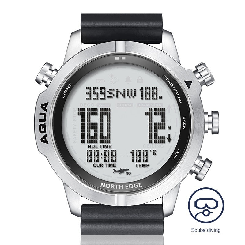 Men's outdoor sports waterproof intelligent diving computer watch altitude pressure compass temperature electronic watch