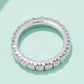 Adored 2.3 Carat Moissanite 925 Sterling Silver Eternity Ring