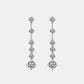 4 Carat Moissanite 925 Sterling Silver Earrings