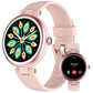 SHANG WING Smart Watches for Women (Make/Answer Calls) Compatible with iPhone/Android Phones Slim Round Womens Watch Fitness Tracker with Heart Rate/Blood Oxygen Monitor Pedometer Waterproof Pink