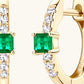 Lab-Grown Emerald Earrings