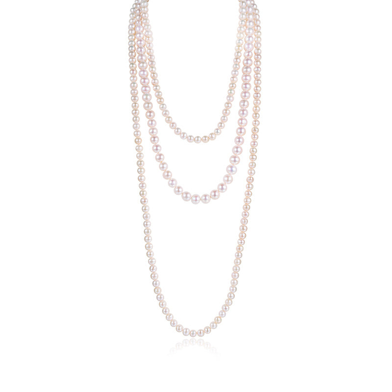 Pn Pearl Necklace Women's Light Luxury Niche Retro