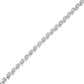 .925 Sterling Silver 1.0 Cttw Diamond Spiral Wave Curved-Link 7" Tennis Bracelet (I-J Color, I3 Clarity)