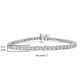 .925 Sterling Silver 1.0 Cttw Diamond Illusion-Set Miracle Plate Tennis Bracelet (I-J Color, I3 Clarity) - 7"