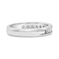 IGI Certified 1/2 Cttw Round Brilliant Cut Diamond 18K White Gold Channel Set Eternity Style Wedding Band Ring (H-I Color, I1-I2 Clarity)