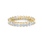 14K Yellow Gold 3.0 Cttw Shared Prong-Set Princess-cut Diamond Eternity Band Ring (H-I Color, SI1-SI2 Clarity)