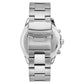 Armitron Men's Silver-Tone and Black Stainless Steel Dress Watch