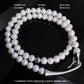 S925 Silver White Pearl Round Bead Hook Necklace About 50CM