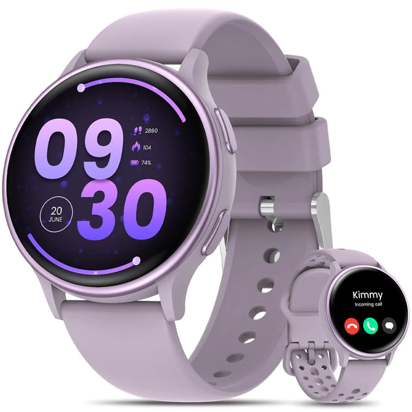 Smart Watches for Women [Gifts for Women/Calls/Answer] 1.27 Smart Watches for Android Phones＆ iPhone Compatible 24/7 Fitness Watches for Women with Heart Rate/Sleep Monitor/Steps Monitor/Pedometer