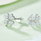 Adored Moissanite Four Leaf Clover Stud Earrings