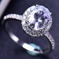 2 Carat Moissanite Platinum-Plated Ring