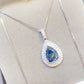 2 Carat Moissanite Teardrop Pendant Necklace