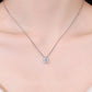 1 Carat Moissanite 925 Sterling Silver Necklace