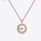 Moissanite A to J Pendant Necklace