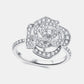 3.4 Carat Moissanite Flower Shape Ring