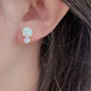 4-Prong Opal Stud Earrings