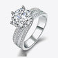 Baeful 3 Carat Moissanite Three-Layer Ring