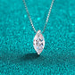 1 Carat Moissanite 925 Sterling Silver Necklace