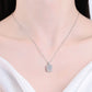 1 Carat Moissanite Geometric Pendant Chain Necklace