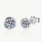 Moissanite Round-Shaped Stud Earrings