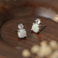 4-Prong Opal Stud Earrings