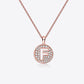 Moissanite A to J Pendant Necklace