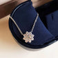 1 Carat Moissanite Floral Pendant Necklace