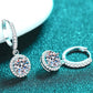 Moissanite Round-Shaped Drop Earrings