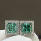 2 Carat Moissanite Square Stud Earrings