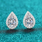 Moissanite Teardrop Stud Earrings