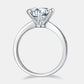 3 Carat Moissanite Side Stone Ring