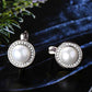 Moissanite Pearl 925 Sterling Silver Earrings