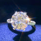 Forever Love Side Stone 5 Carat Moissanite Ring