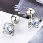 2 Carat Moissanite 925 Sterling Silver Stud Earrings