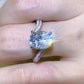 3 Carat Moissanite Side Stone Ring