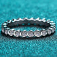 Moissanite 925 Sterling Silver Eternity Ring