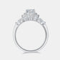 1 Carat Moissanite 925 Sterling Silver Crown Ring