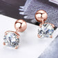 2 Carat Moissanite 925 Sterling Silver Stud Earrings