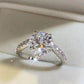 3 Carat Moissanite 925 Sterling Silver Ring