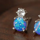 4-Prong Opal Stud Earrings