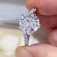 3 Carat Moissanite 925 Sterling Silver Ring