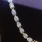 10 Carat Moissanite Platinum-Plated Bracelet