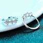 Sterling Silver Moissanite Huggie Earrings