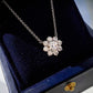 1 Carat Moissanite Floral Pendant Necklace