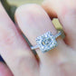 2 Carat Moissanite 925 Sterling Silver Ring