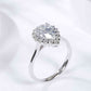 1.5 Carat Moissanite Teardrop Ring