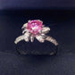 1 Carat Moissanite Flower-Shaped Ring