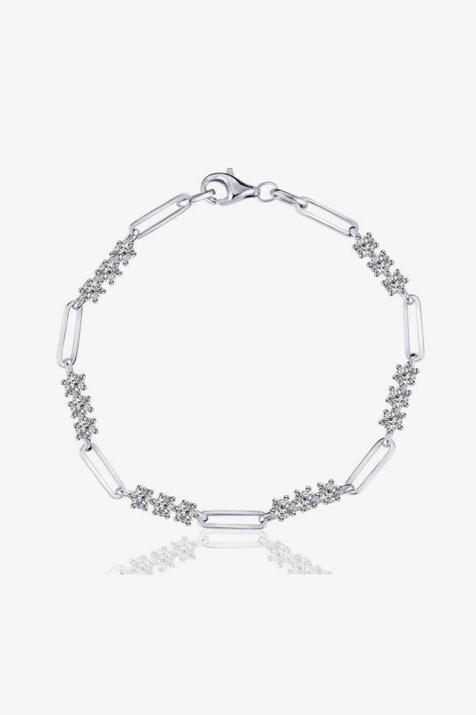 1.8 Carat Moissanite 925 Sterling Silver Bracelet