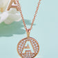 Moissanite A to J Pendant Necklace