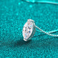 1 Carat Moissanite 925 Sterling Silver Necklace